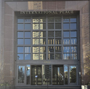 Two International Place entrance